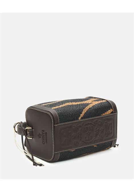 Borsa in raffia cubita in beige e nero Cuba Lab - donna CUBA LAB | 8056420208924